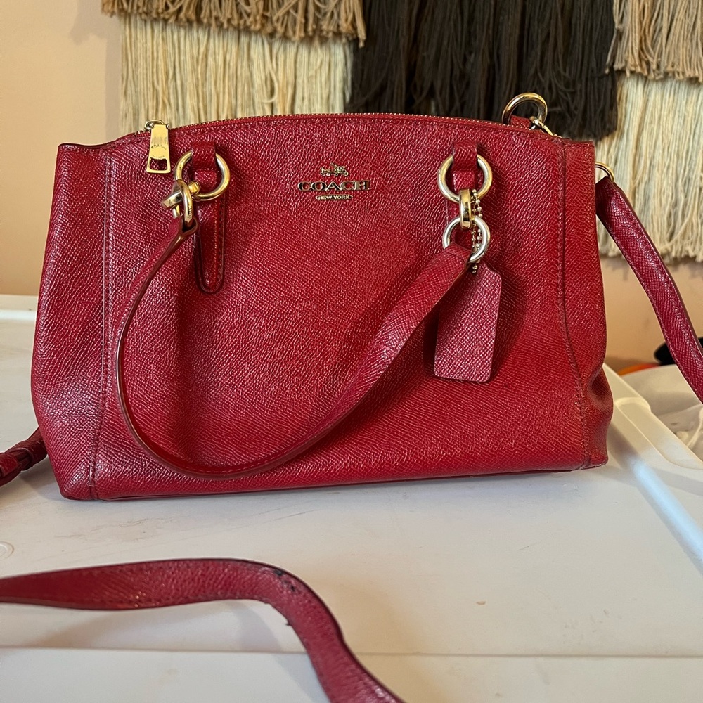 Coach red purse